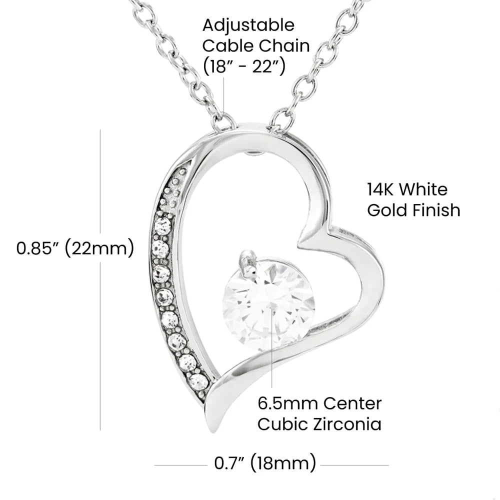To Beautiful Wife Forever Love Necklace