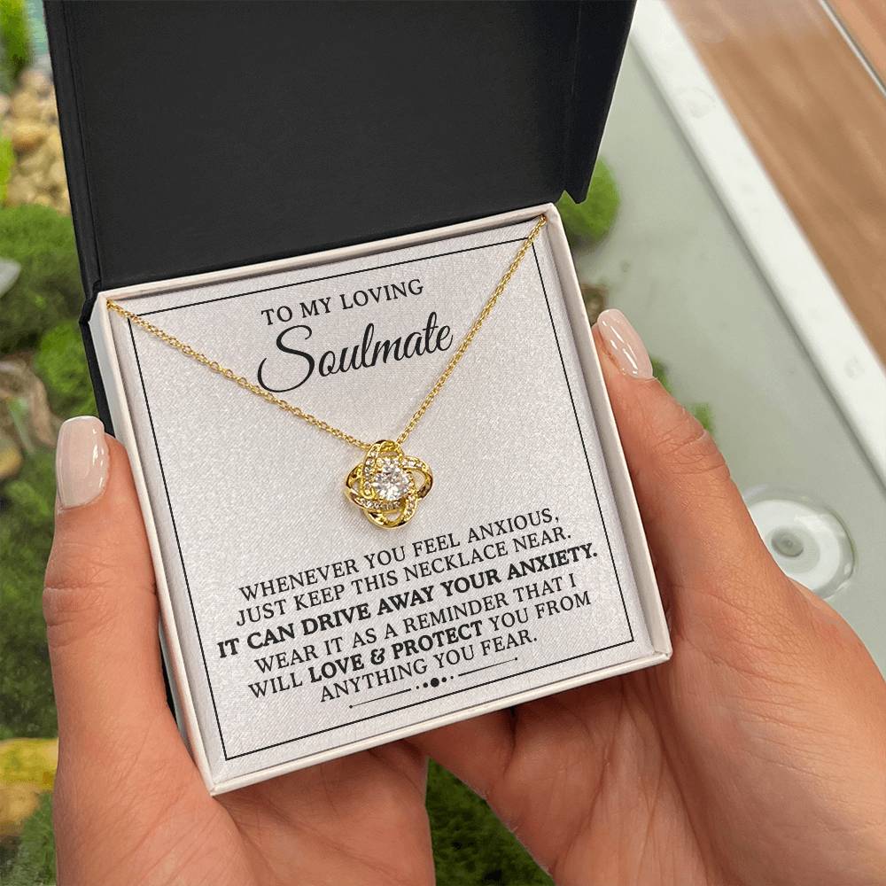 To My Loving Soulmate Love Knot Necklace