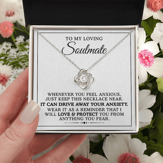 To My Loving Soulmate Love Knot Necklace