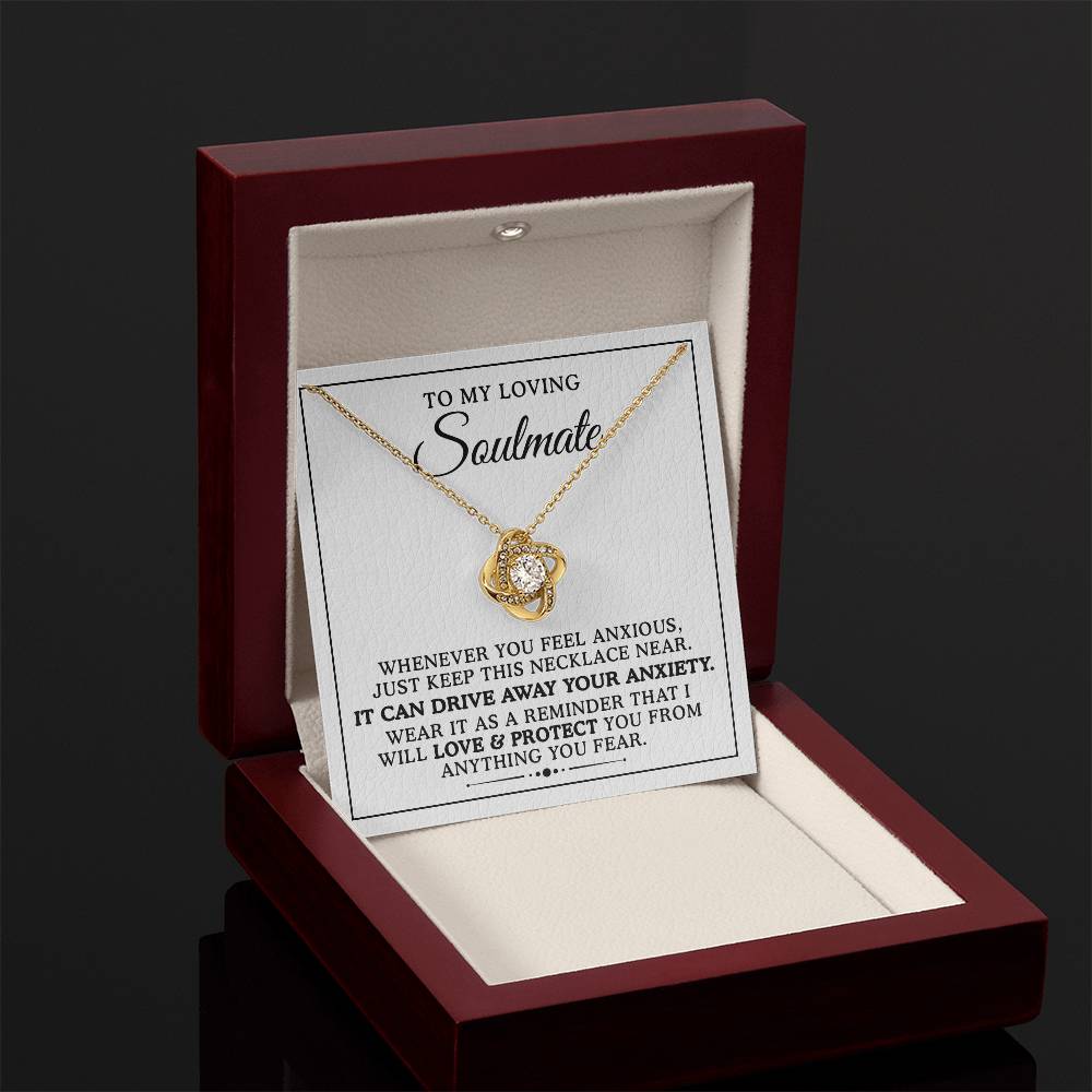 To My Loving Soulmate Love Knot Necklace