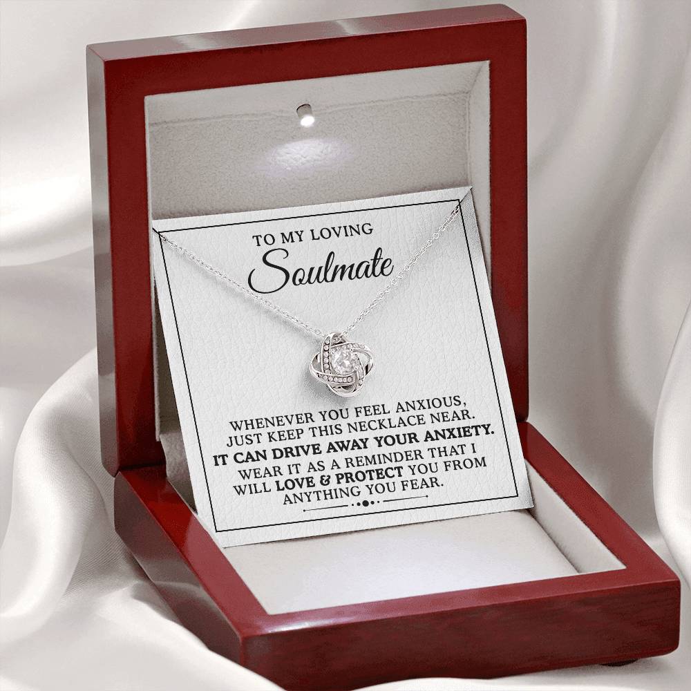 To My Loving Soulmate Love Knot Necklace