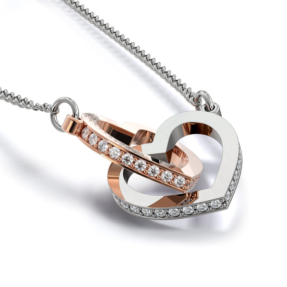 To My Beautiful Daughter-in-law - Intertwined Hearts Keepsake Necklace