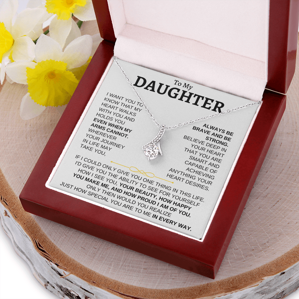 To My Daughter Alluring Beauty Necklace
