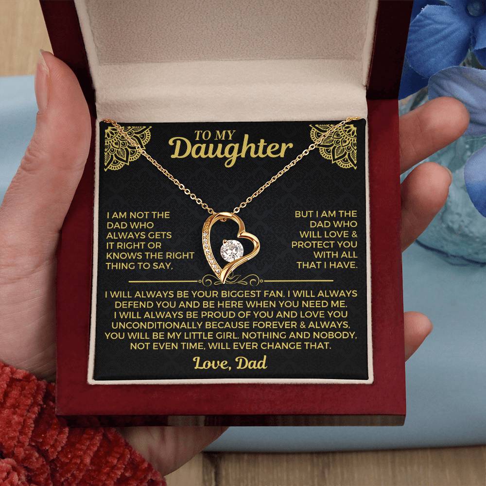 To My Daughter - Forever Love Necklace