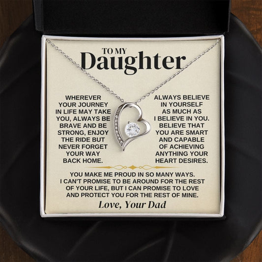 To My Daughter - Forever Love Necklace 2