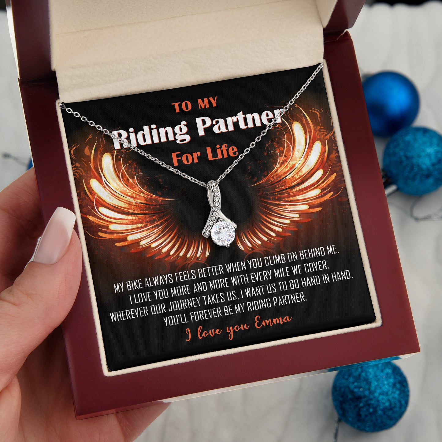My Riding Partner for Life Alluring Beauty Necklace