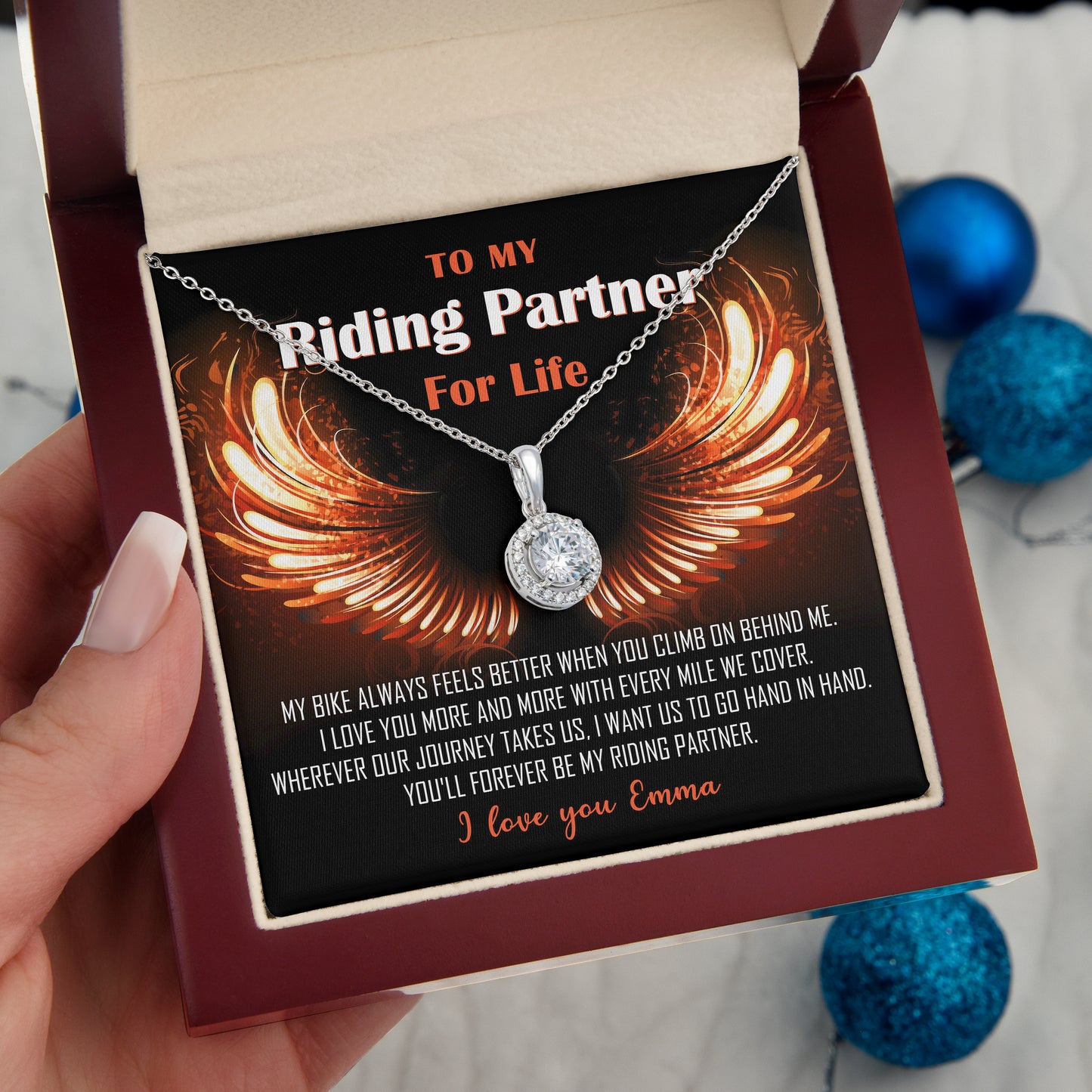 My Riding Partner For Life Eternal Hope Necklace