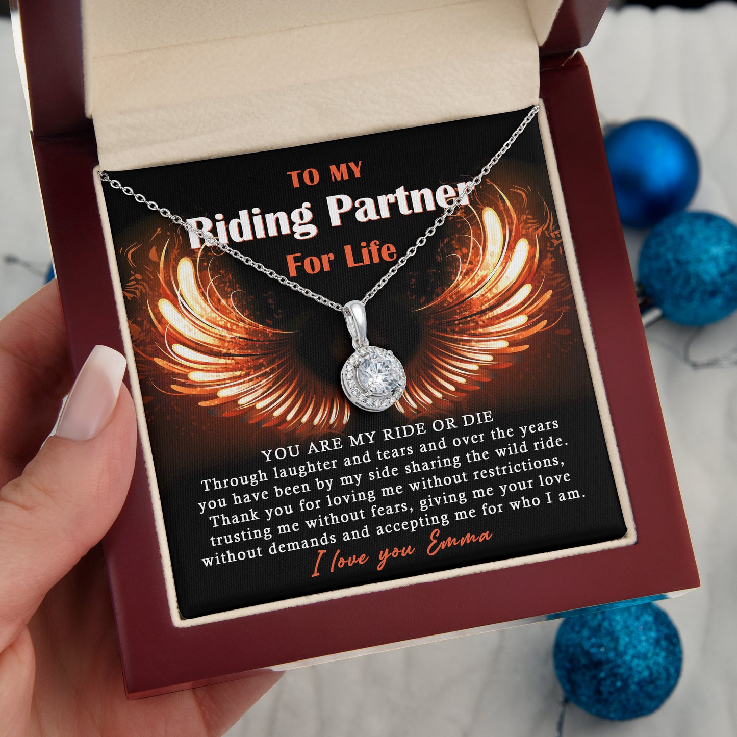 To My Ride Or Die Eternal Hope Necklace