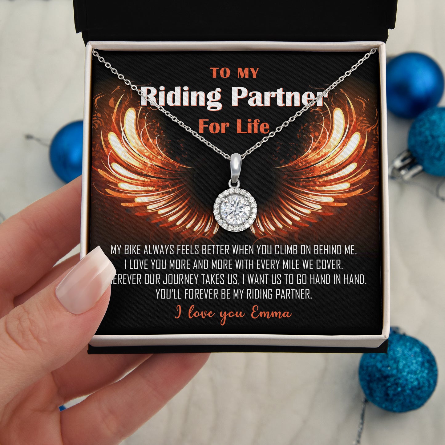 My Riding Partner For Life Eternal Hope Necklace