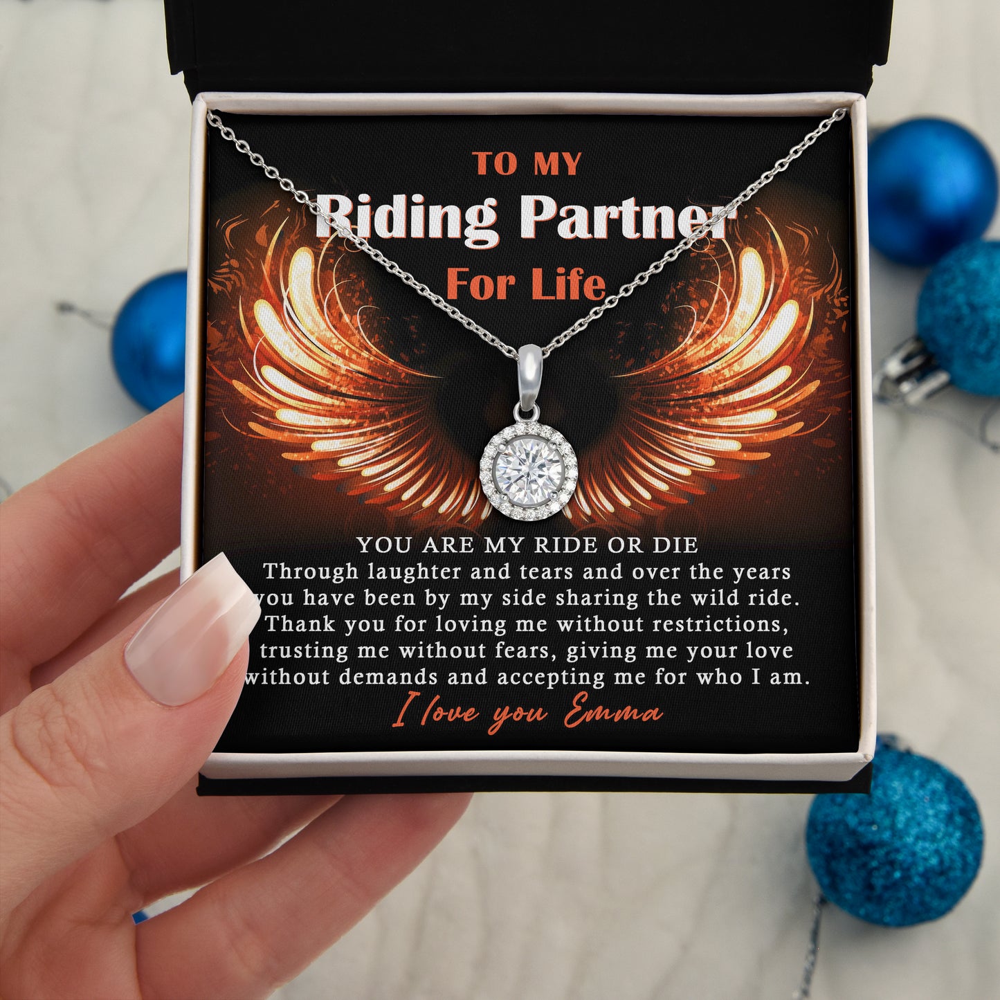 To My Ride Or Die Eternal Hope Necklace