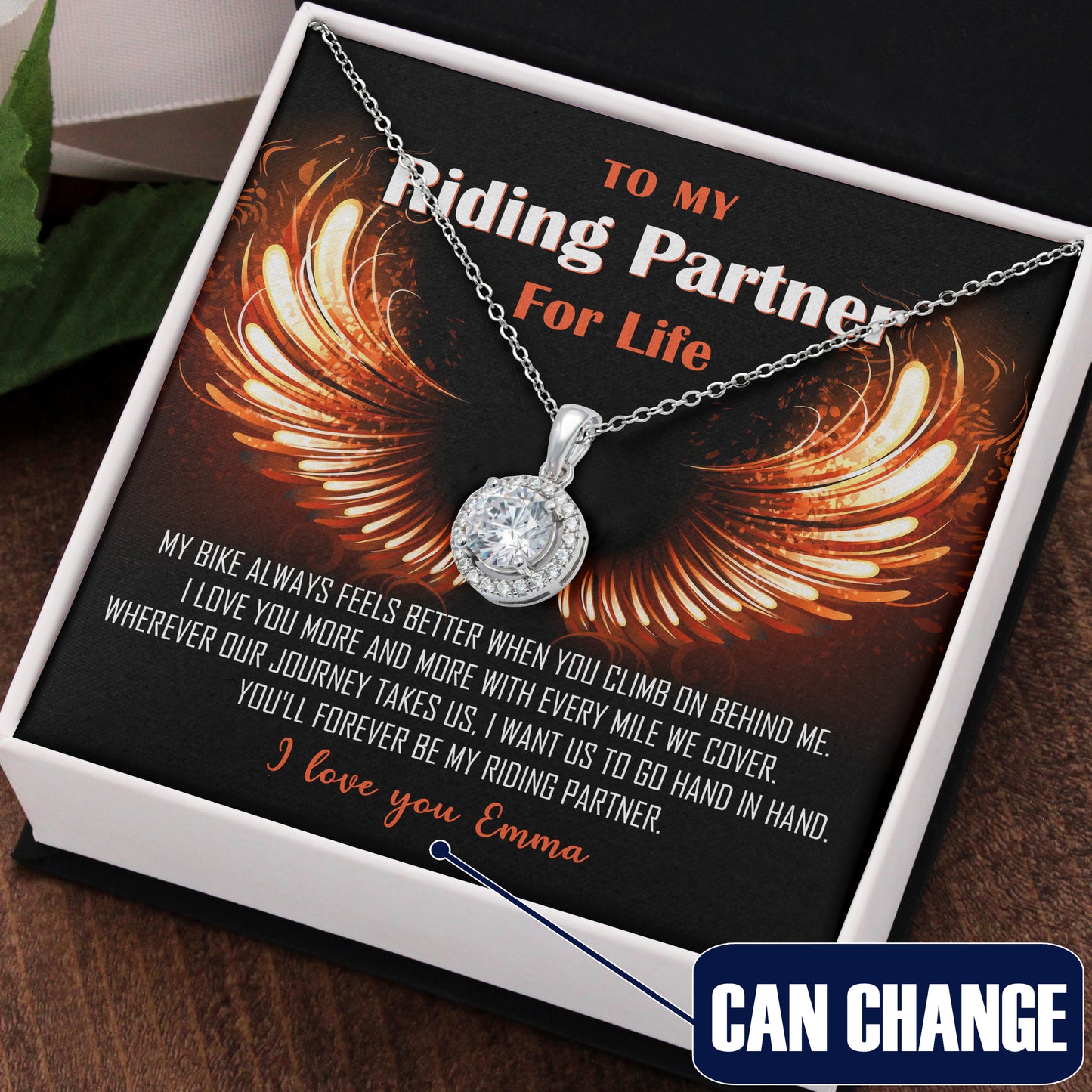 My Riding Partner For Life Eternal Hope Necklace