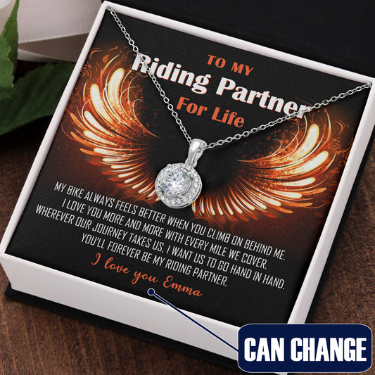 My Riding Partner For Life Eternal Hope Necklace