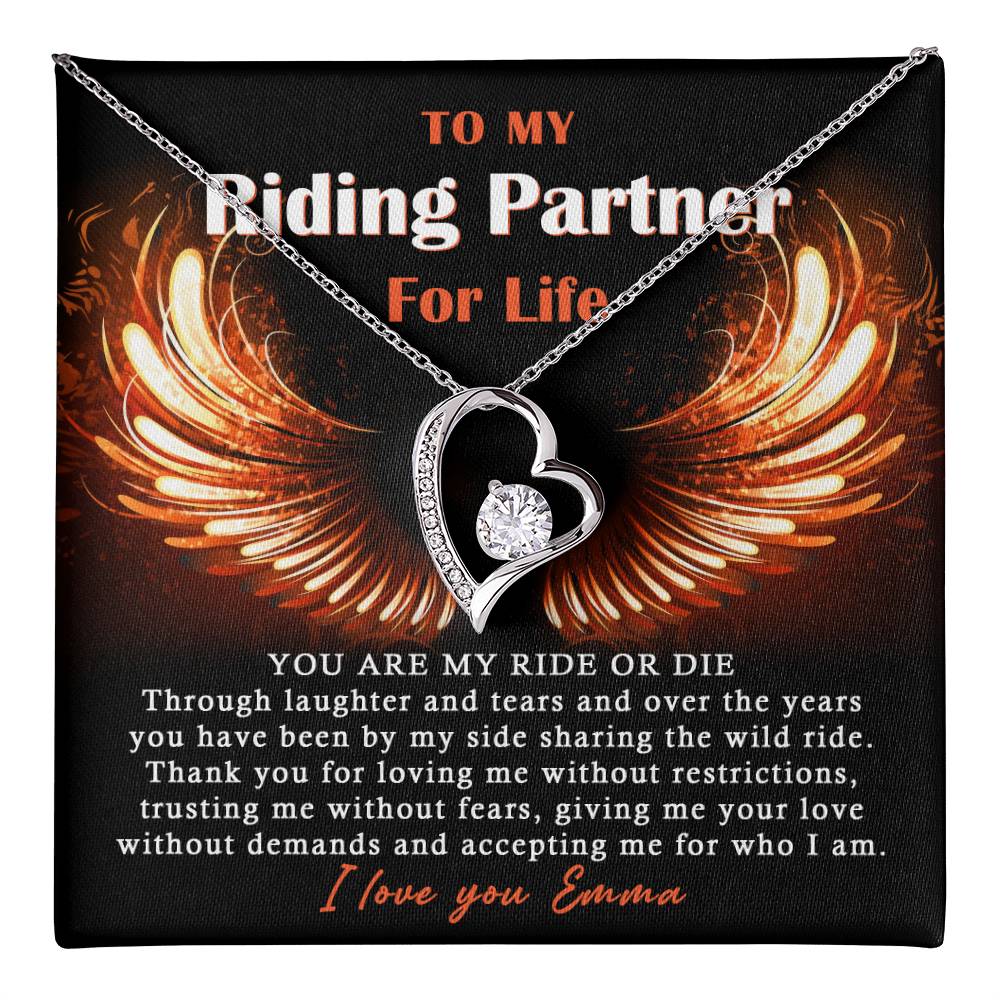 To My Ride Or Die Forever Love Necklace