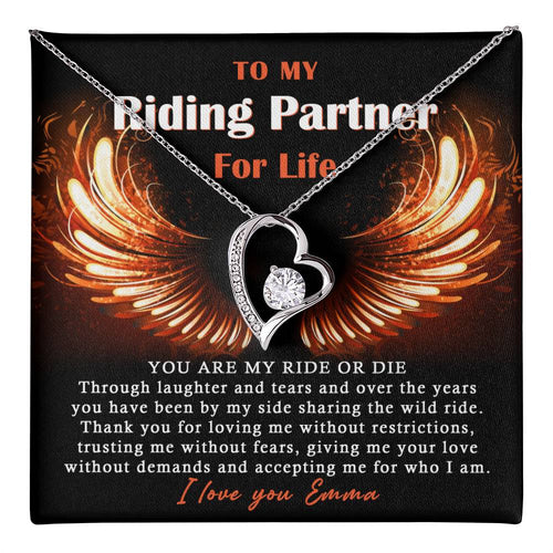 To My Ride Or Die Forever Love Necklace