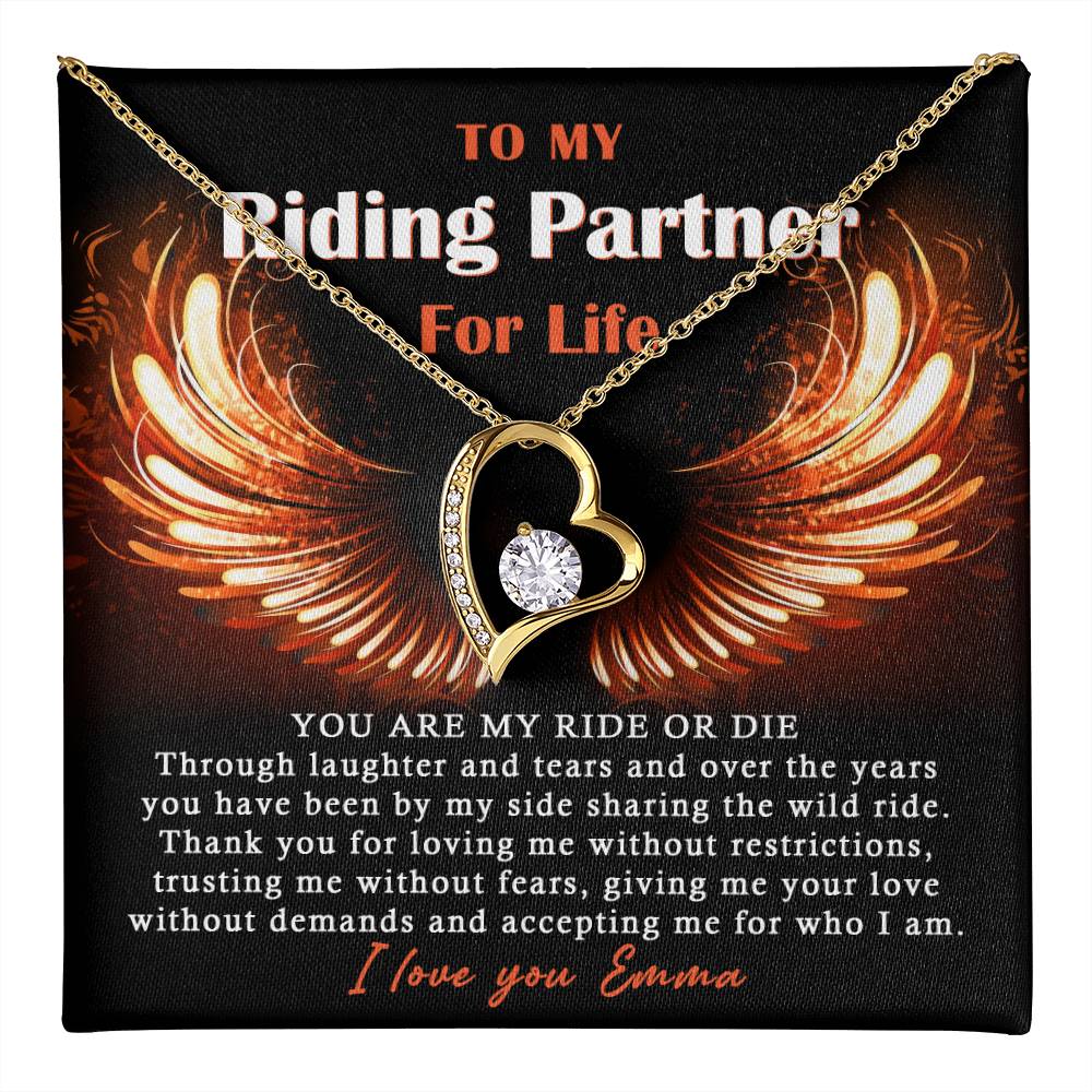 To My Ride Or Die Forever Love Necklace