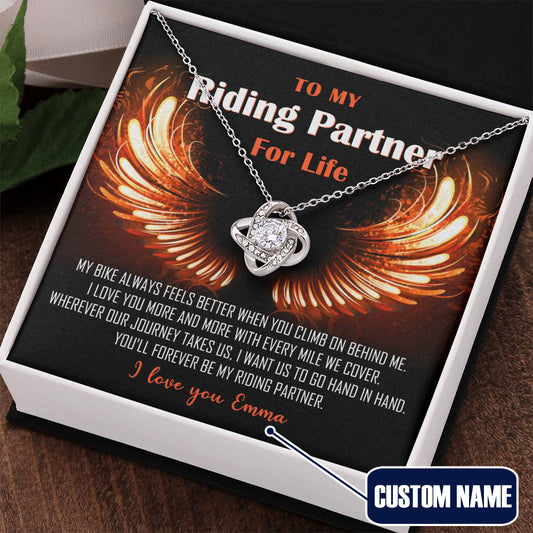 My Riding Partner for Life Love Knot Necklace