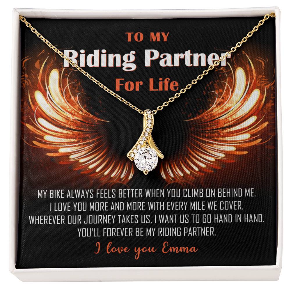 My Riding Partner for Life Alluring Beauty Necklace