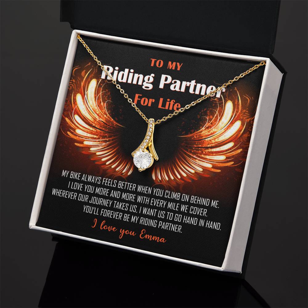 My Riding Partner for Life Alluring Beauty Necklace