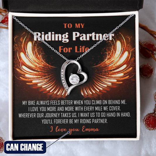 My Riding Partner for Life Forever Love Necklace