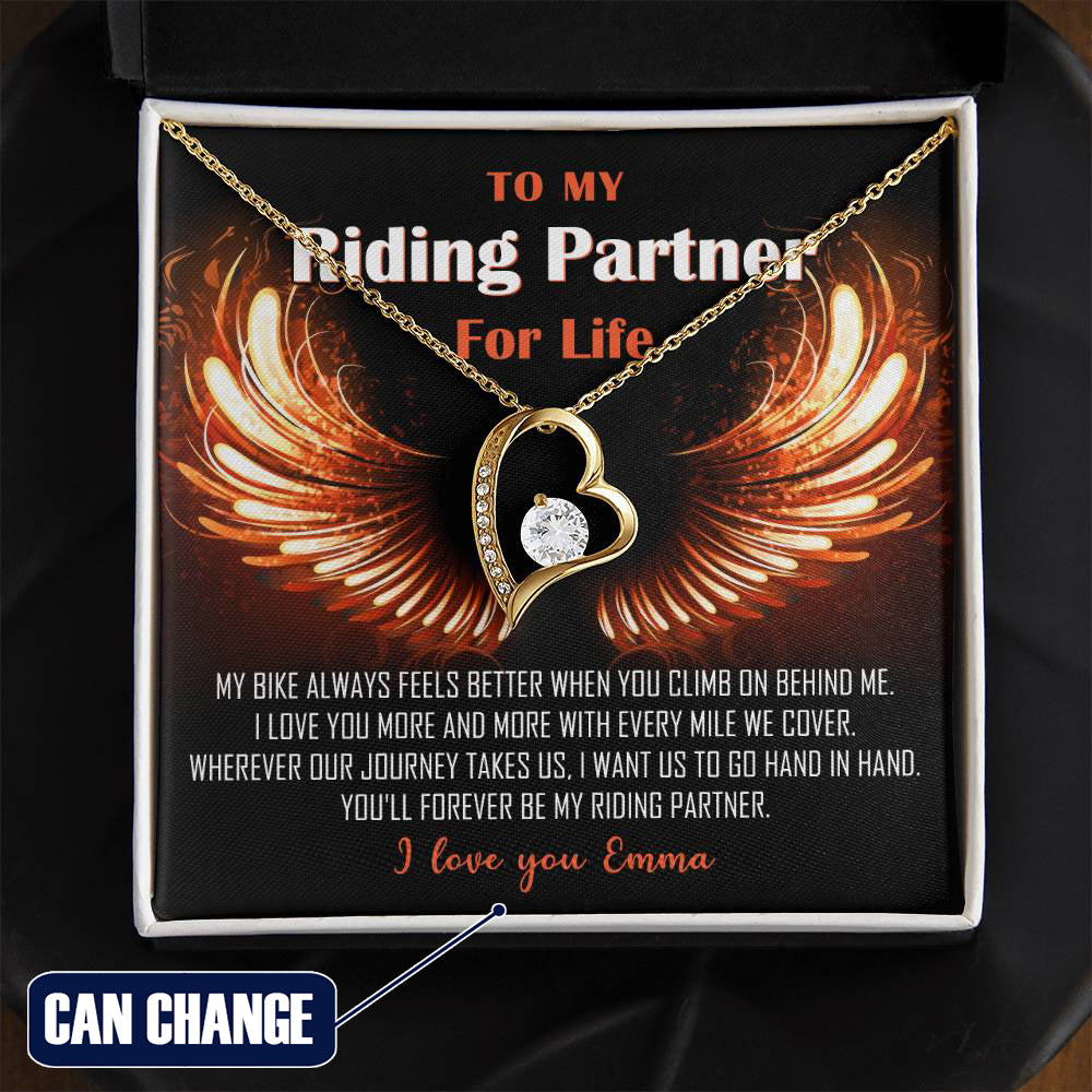 My Riding Partner for Life Forever Love Necklace