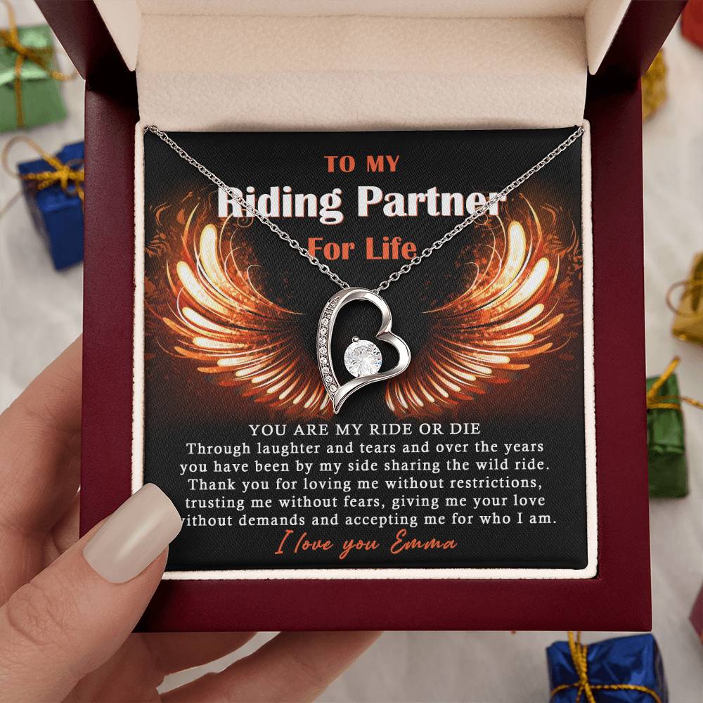 To My Ride Or Die Forever Love Necklace