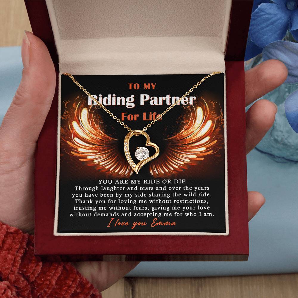 To My Ride Or Die Forever Love Necklace
