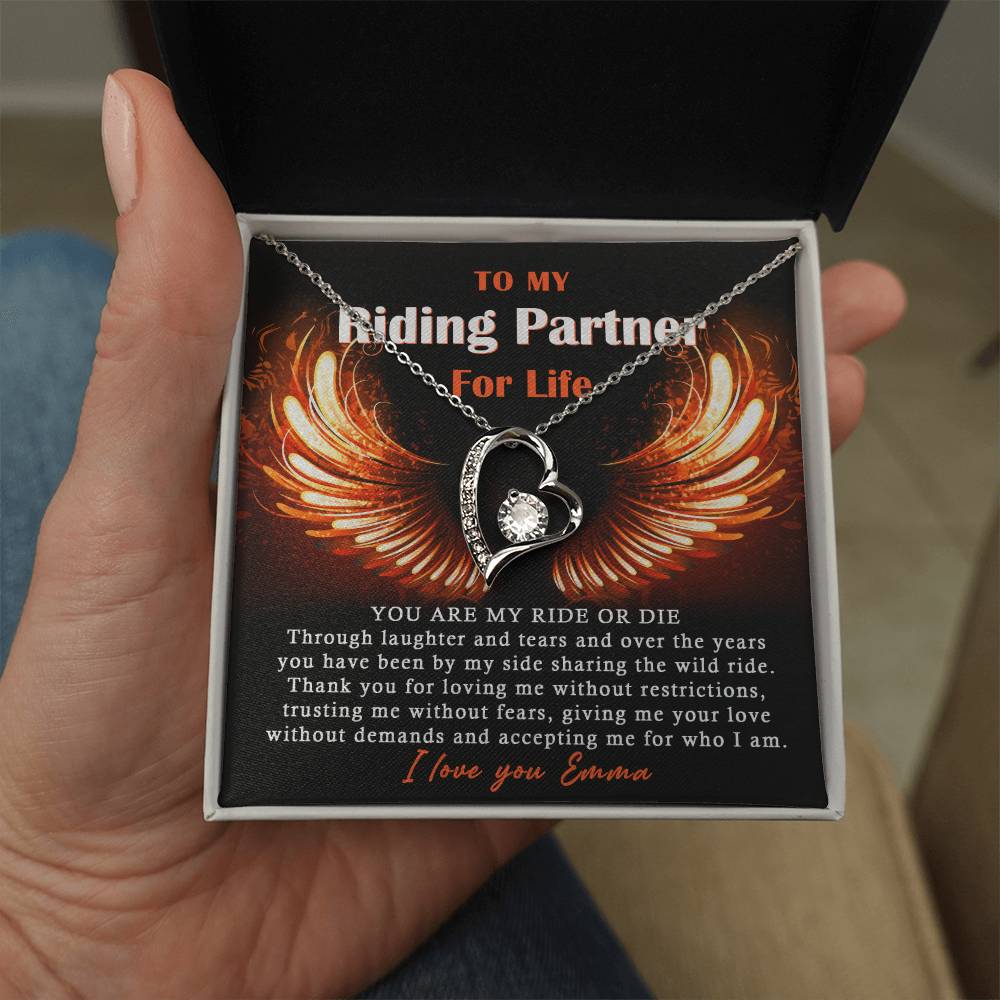 To My Ride Or Die Forever Love Necklace