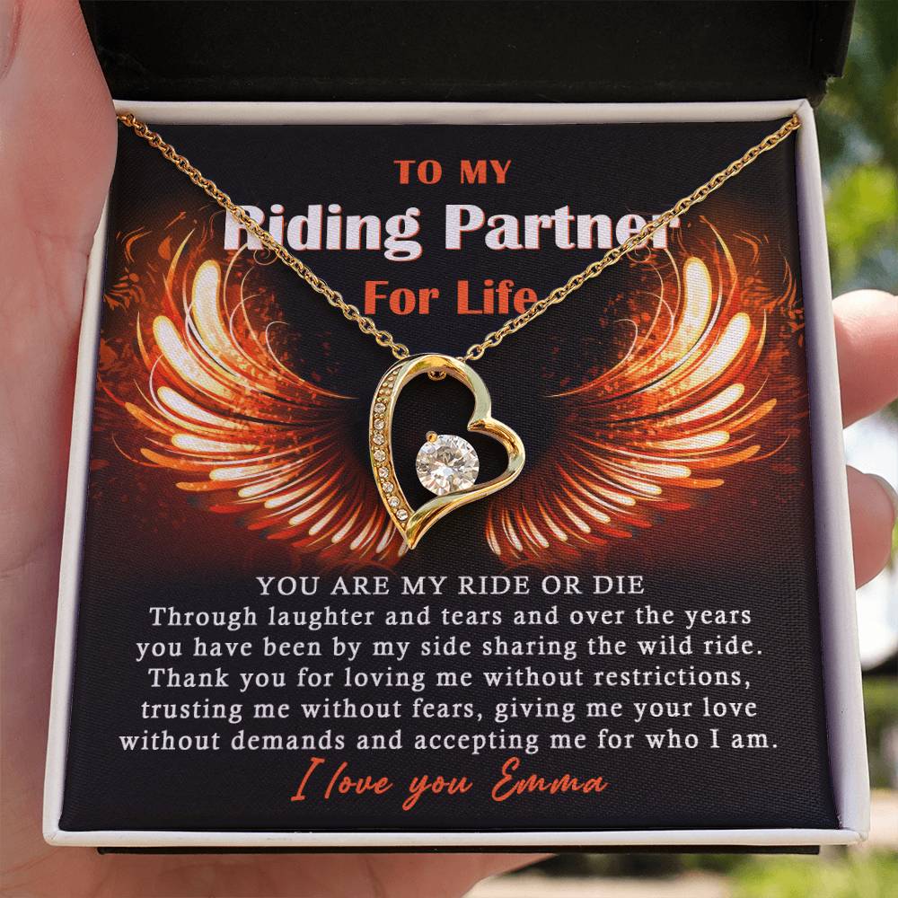 To My Ride Or Die Forever Love Necklace