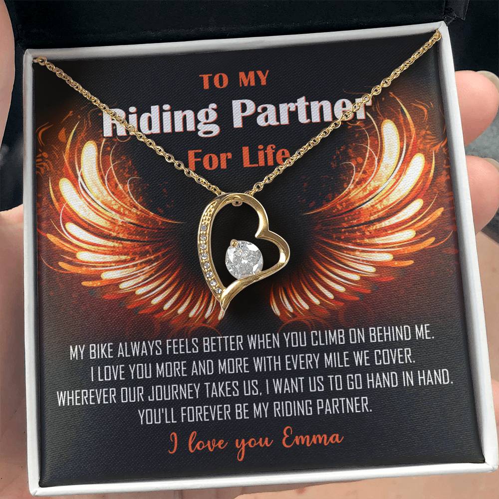 My Riding Partner for Life Forever Love Necklace