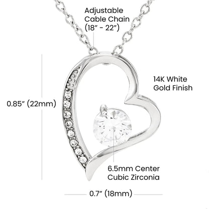 To Beautiful Wife Forever Love Necklace
