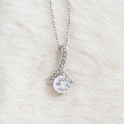 To My Beautiful Soulmate I Love You Always & Forever - Alluring Beauty Necklace