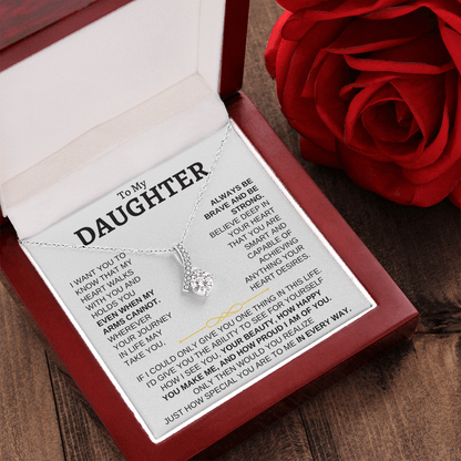 To Our Daughter Alluring Beauty Necklace