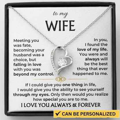 To My Wife - Forever Love Necklace