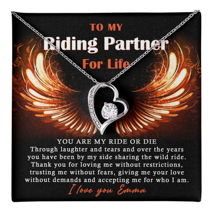 To My Ride Or Die Forever Love Necklace