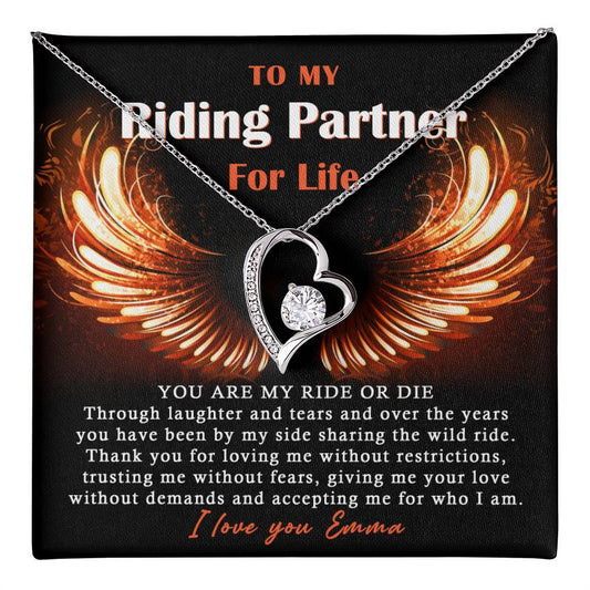 To My Ride Or Die Forever Love Necklace