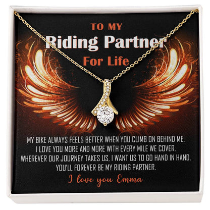 My Riding Partner for Life Alluring Beauty Necklace