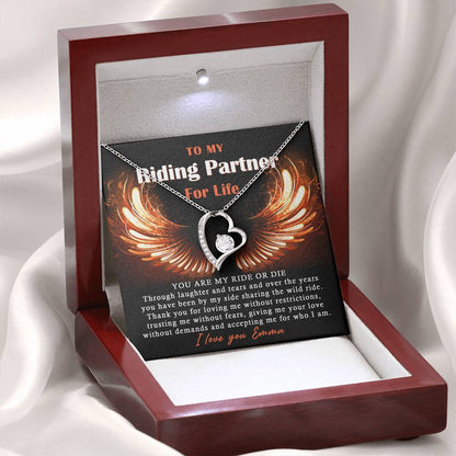To My Ride Or Die Forever Love Necklace