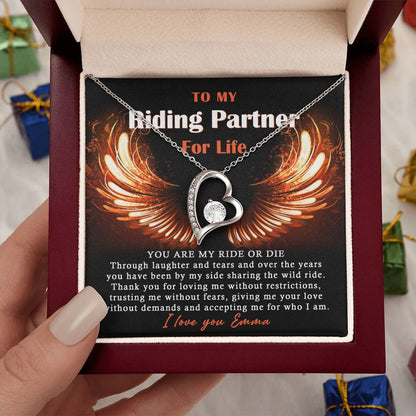 To My Ride Or Die Forever Love Necklace