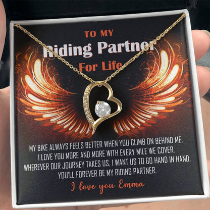 My Riding Partner for Life Forever Love Necklace